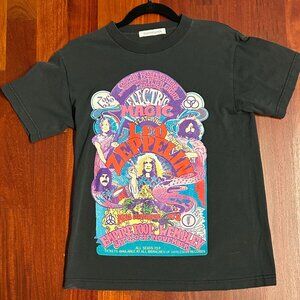 SOLD: DayDreamer Led Zeppelin Electric Magic Oversized Tee in Black: XS